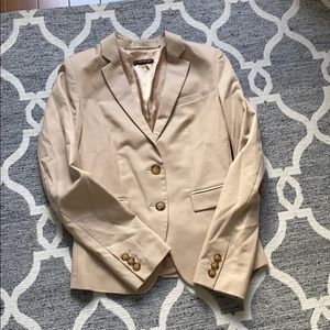 Beige blazer silk lining